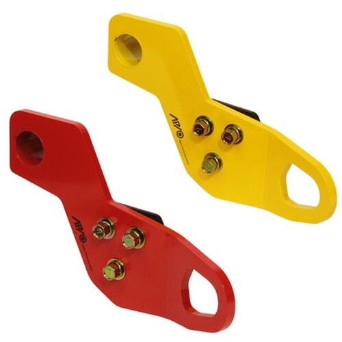 アピオ(Apio) しし狩りバンパー装着車用フロント右牽引フック・9mm厚(JB64,JB74) レッド 3070-42R