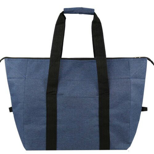 (MIOMICA) 保温 保冷バッグ エコバッグ Lサイズ 大容量 メンズ 運動会 用 買い物バッグ 軽量 折りたたみ ショッピングバッグ 保冷トート 保冷 トートバッグ（ネイビー）