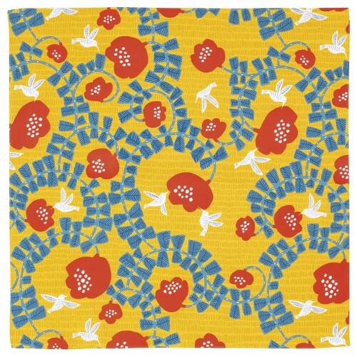 むす美 風呂敷 ふろしき 約70cm kata kata ハチドリ キイロ 日本製 20015-20 ...