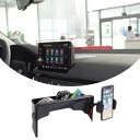 DIYUCAR 新型 ホンダ シビック 11代目 2022 専用ボックス ナビゲーション リアスクリーン収納ボックス 車用 ナビゲーション後 収納トレイ スマートフォンスタンド一体型収納 収納トレイ 小