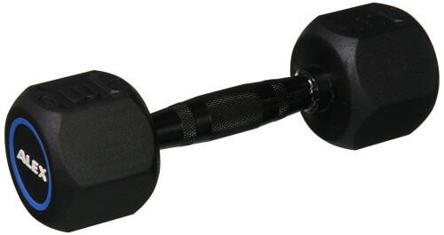 ALEX アレックス ラバーHEXダンベル 3kg