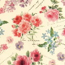 包装紙 フレンチエレガントフワラー-1(50枚) FEF-1W