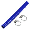 X AUTOHAUX 1セット 内径10mm 長さ200mm 0度 ブルー ブラック カー シリコンホース シリコンチューブ インタークーラー ターボ インテー...