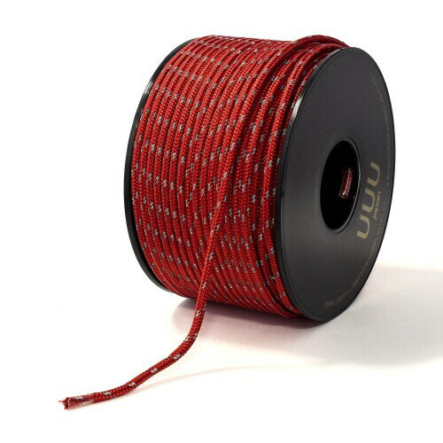 三友産業 UUU ガイロープ ボビン巻き リフレクティブレッド 3mm×50m