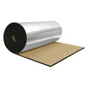 X AUTOHAUX 236mm 6mm 1.52sqft カーサウンドデッドニングマット ガラスファイバー断熱材 自己粘着フードボートエンジンカバー用 393.70"x19.69" シルバートーン