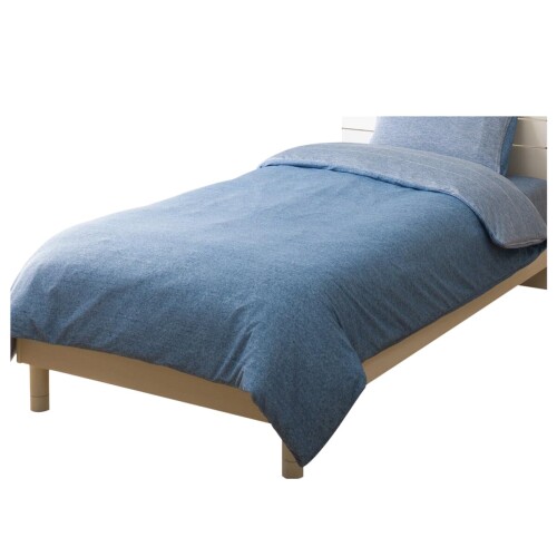 ニトリ ひもなしラクラク 掛け布団カバー Nグリップ BL23NC-11 ダブルサイズ NクールSP ブルー NITORI ..