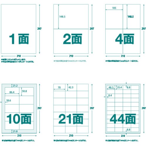 トラスコ中山(TRUSCO) マルチラベルシール 10面 白 86.4×50.8mm 100枚入×5 TLS-A4-10-100×5PK tr-1611117