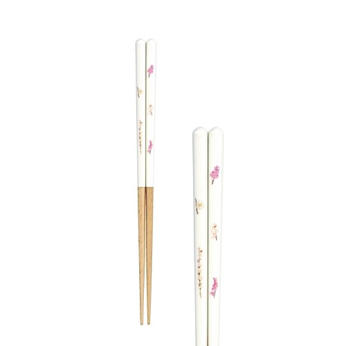 田中箸店 Fleur フルール 箸 23cm 梅 上品 食洗機対応 すべり止め加工 つまみやすい すべらない お箸 ..
