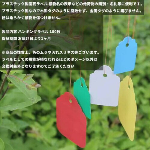 オーディオファン 園芸用ラベル 紐ハングタグ 花壇 鉢植 荷物 名札 などに 5×3.5cm...