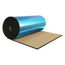 X AUTOHAUX 197mm 5mm 0.76sqft カーサウンドデッドニングマット アルミ箔ヒートシールド素材 自己粘着性 フード ボート エンジンカバー用 196.85"x19.69" ブルー