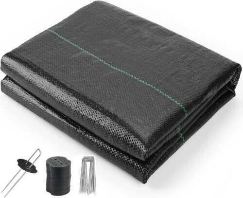 MUYYIKA 防草シート 除草シート ぼうそうシート 高透水性 高耐久性 高い遮光性 高密度 園芸用シート U..