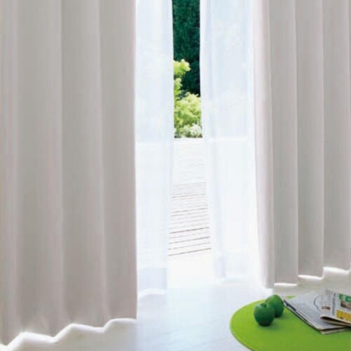 シーフィールド 日本製防炎 1級遮光カーテン 幅150×丈135cm : 2枚組 ホワイト 99.99％以上遮光 断熱 防寒 防音 省エネ 厚手 無地 おしゃれ 洗える 寝室 リビング用 NE-01