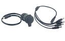 KAB-MARRON シガーソケットケーブル 4分岐 DCケーブルセット 充電ケーブル 12V出力 マキタ互換 電源アダプター DCジャック 5.5-2.1mm...