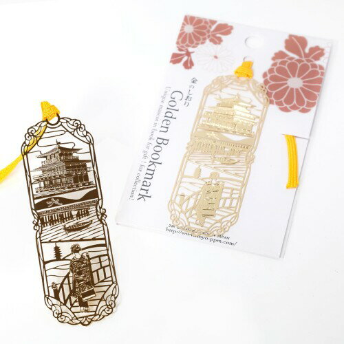 東洋精密工業 ブックマーク 金閣寺と舞妓 ゴールド D012