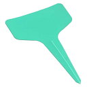 オーディオファン プラスチック園芸用ラベル ネームプレート 花植物種子名ラベル 盆栽タグ T型 約10cm×6cm×0.05cm 100点セット グリーン
