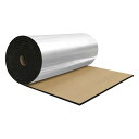 X AUTOHAUX 236mm 6mm 1.52sqft カーサウンドデッドニングマット アルミヒートシールド素材 セルフアドヒーシブ フード ボート エンジンカバー用 393.70"x19.69" シルバートーン