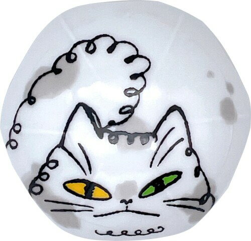 有田陶芸 有田焼 排水口カバーアンブレラ ねこ ホワイト 箱付 日本製