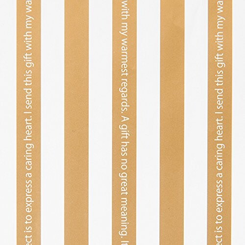 包装紙 全紙 コート紙 片面印刷 ゴールドストライプ-1(50枚) GDS-1WZ