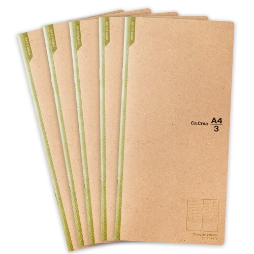 プラス メモ帳 ノート カ.クリエ アシスト ノート スケジュール バーチカル 5冊 77-835