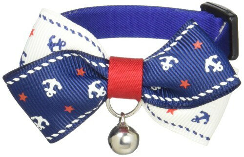 キャット アモック (Cat Amo.k) 810034-0 猫首輪 アンカーリボン S ネイビー