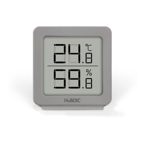HuBDIC (室温と温度のみ) シンプル 温湿度計 デジタル 温度 湿度 高精度 家庭用 温度湿度計 温室度計 室温計 マグネット 小型 卓上 ペット 爬虫類 壁掛け 置き掛け兼用 熱中症 わりおしゃれ