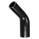 X AUTOHAUX シリコンホース シリコンパイプ ラジエーターホース 1個 内径32-42mm 長さ102mm エルボ45度 ブラック 車 建設機械 工業用...