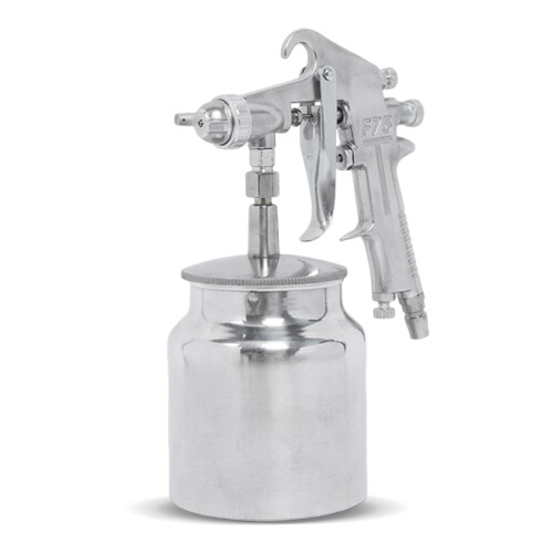 MUFUSHAN エアスプレーガン スプレーガン HVLP式 F75型 ソーダブラスト 口径1.5mm カップ容量750cc 塗装ガン/噴霧ガン DIY 調整可能 アルミニウム合金