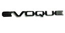 x1 ブラック / クローム EVOQUE エンブレム 交換用 OEM ランドローバー バッジ デカール LR035433 / LR035432 / LR035431