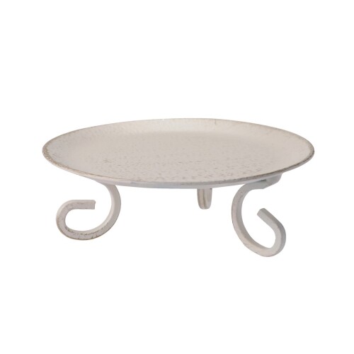 東京堂(Tokyodo)ネイチャーデザインズ デコレーション資材 キャンドルトレイ小 アイボリーゴールド Φ10.0×H3.0cm ND044587-zzz