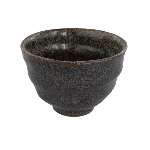 テーブルウェアイースト 深めのお茶碗 11cm ろくろ目 和食器 黒油滴 kg-004-02