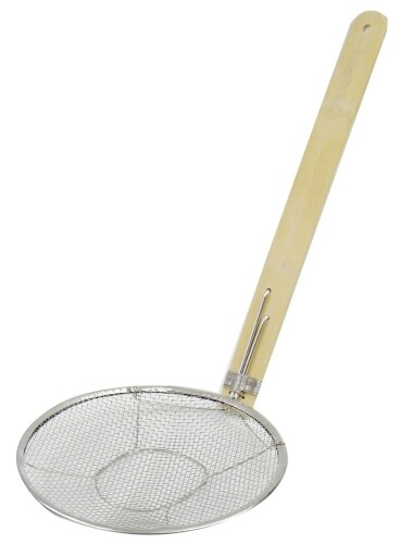 18-8 竹柄 そば揚げ 21cm 縦型 C-9582