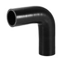 X AUTOHAUX 1個 内径40mm 長さ120mm 90度 ブラック カー シリコンホース シリコンチューブ インタークーラー ターボインテークラジェータ...