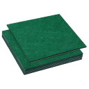PATIKIL 8x8"ランプベースフェルト 6個パック 3 mm厚 四角い柔らかい粘着性 ある滑り止め 傷防止フェルト ダーク緑