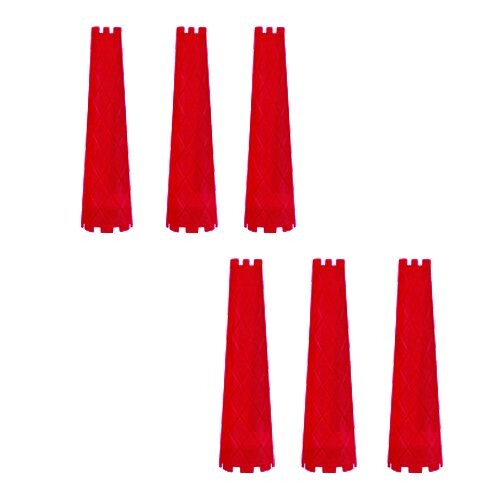 滝川 HYP 円すいロングロッド 130mm 6本入 16mm レッド