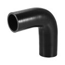 X AUTOHAUX 1個 内径45mm 長さ120mm 90度 ブラック カー シリコンホース シリコンチューブ インタークーラー ターボインテークラジェータ...