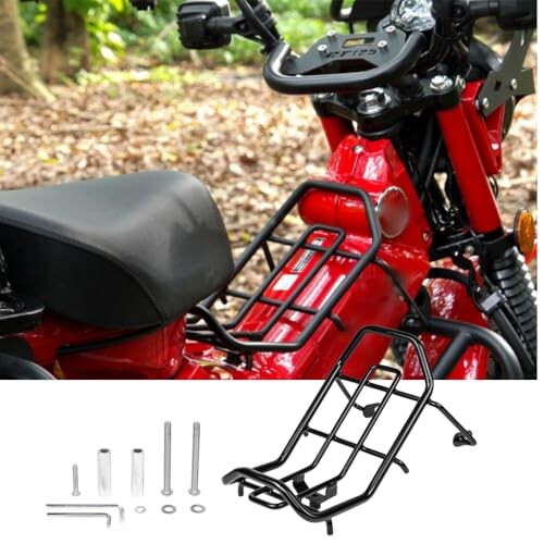 荷物ラック収納ラッ センターキャリア 適合 Fit for CT125 ハンターカブ (JA65/JA55) バイク キャリア 外装 アクセサリー 荷台 外装 カスタム パーツ バイク キャリア 金属 丈夫 スチール 合金鋼