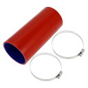 X AUTOHAUX 1セット 内径83 mm 長さ200mm 0度 ストレート ブルー レッド カーシリコンホース シリコンチューブ インタークーラー インテーク ラジェーターホース 耐熱ホース 耐寒 ヒーター ホ
