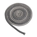PATIKIL 10 x 3000mm 木製ストーブガスケット グラファイトガラス繊維製の高温耐性シールロープ ストーブ 暖炉のドア用の交換品 ブラック