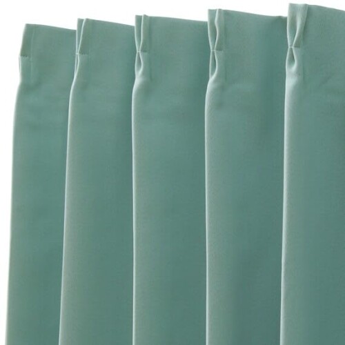 ニトリ(NITORI) 遮光2級・遮熱・防炎・156サイズ・25色 カーテン RD001 LGR 幅100×丈110cm×2枚 7347195