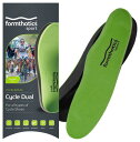 Formthotics サイクリング用 スポーツインソール 超軽量 衝撃吸収 自転車 Cycle Dual M Lime/Charcoal