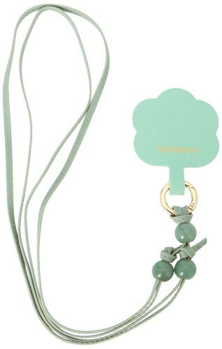 (ハシバミ) スマホショルダー ジェムキャンディ モバイルストラップ レディース オパールグリーン フリ..
