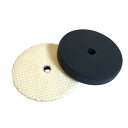〈HOTEISON〉 ポリッシャー 研磨用 中目 ウールバフ & 仕上げ用 超微粒子 スポンジバフ 180mm