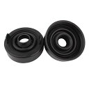 TOMALL ヘッドライトダストカバー 80mm 3.15インチ ラバーシール LED変換キット用20mm穴付き (2個パック)
