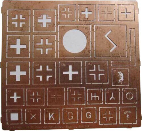 ダンモデルズ(Dan Models) 1/35 ドイツ軍車両用 エッチングステンシル ホビー用塗装用具 DAN35546