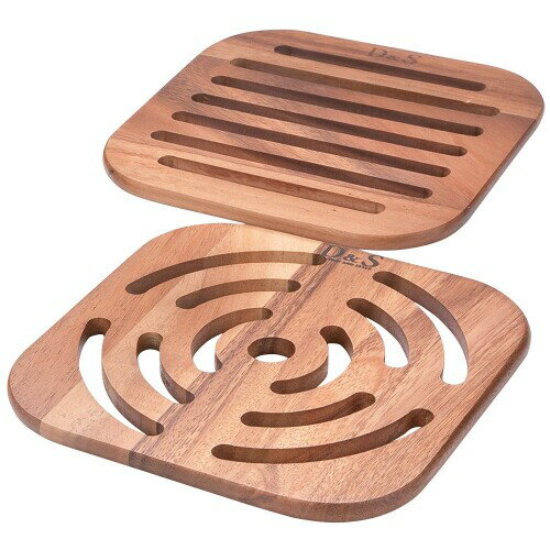 山下工芸(Yamasita craft) アカシア透かし鍋敷 角 2Pセット 52011130