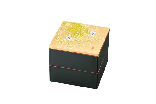 中谷兄弟商会『山中漆器』二段小重 金銀箔工芸 みやび野 36-5305