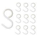 MEDUSHASHA S字フック 落ちない 錆びない sじフック 脱落防止 Sの字 小物掛け 汎用フック フレキシブルに曲がるフック 9個セット