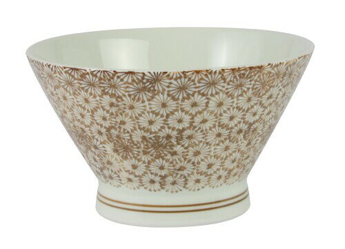 波佐見焼 くらわんか丼 亀甲紋柄 茶色 13925