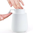 Umlaca ソープディスペンサー セラミック おしゃれ キッチン ディスペンサー 陶器 台所 洗剤 ボトル ハンドソープ 容器 液体 ポンプ 手動 広口 小型 キッチン 洗面所などに適用(ホワイト,
