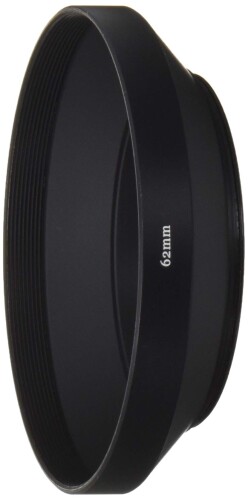 NinoLite(NinoLite) 広角 レンズ フード 62mm ねじ込み式 カメラ レンズ 保護 フレアやゴーストを防ぐメタルLens Hood
